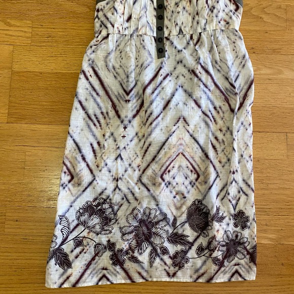 Anthropologie Eloise Batik Diamond Sunny Forecast Slip Dress Coastal Granola C… - Picture 2 of 7